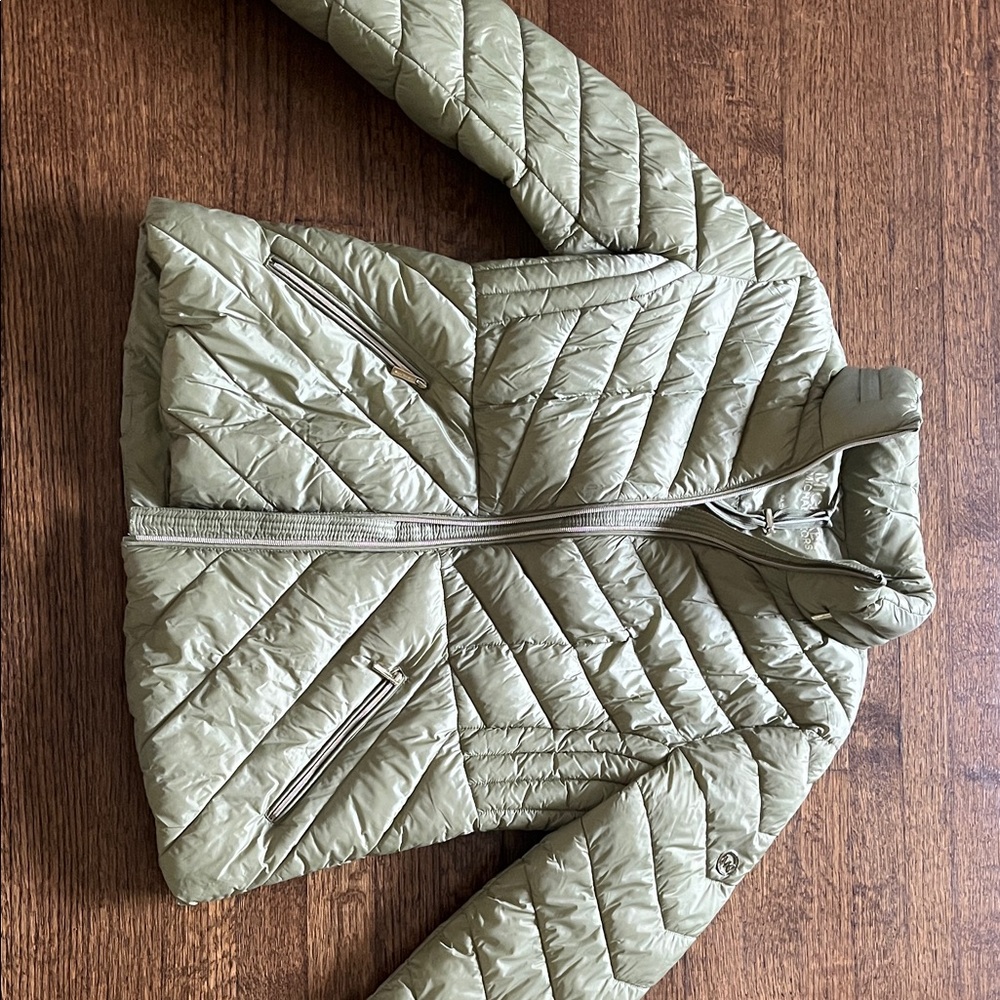 Michael Kors Olive Packable Jacket - image 1